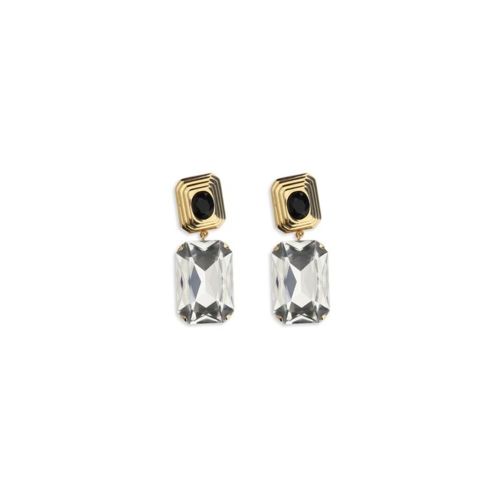 Alessandra Rich Gold Glass Women's Earrings